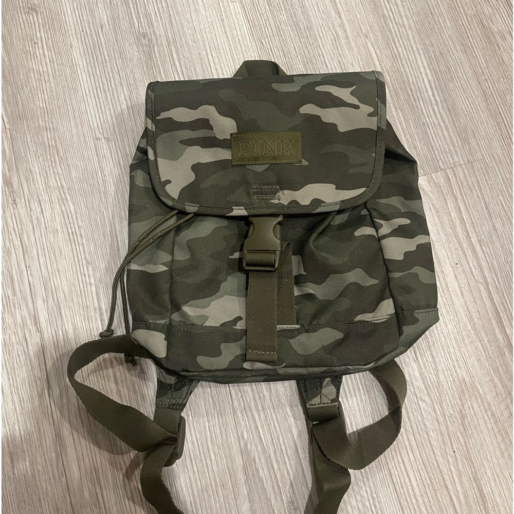 New kid size pink by Victoria secret camo backpack